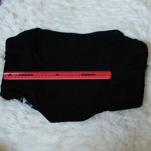 Black Strapless Corset Top